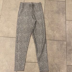 Express leather print leggings